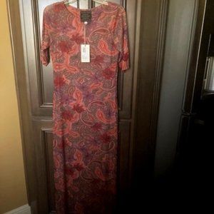 Johnny Was Haley Printed Midi Short Sleeves Dress